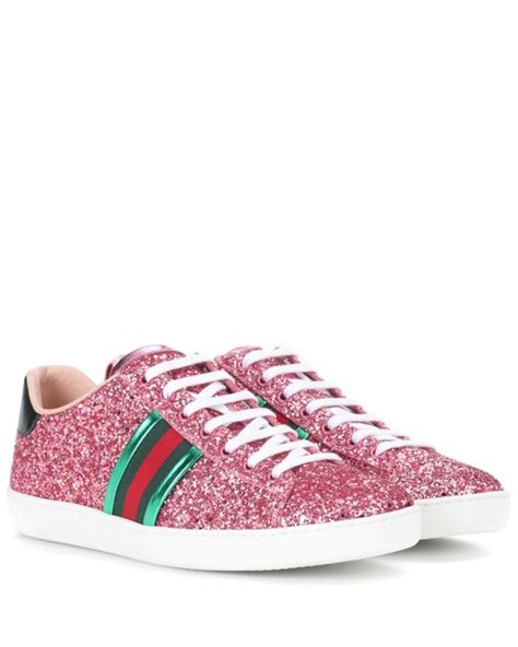 pink sparkly gucci trainers|gucci women's sneakers.